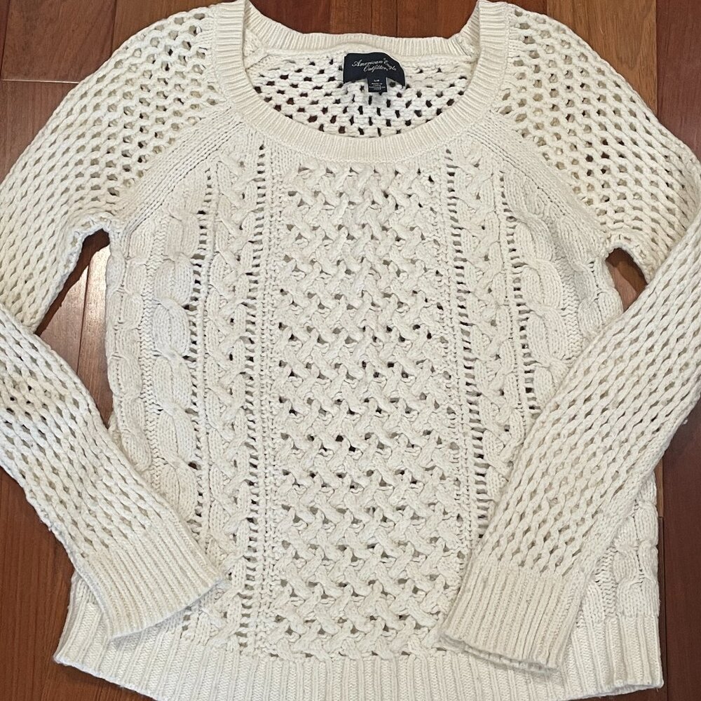 AEO American Eagle Outfitters open-knit sweater s/p